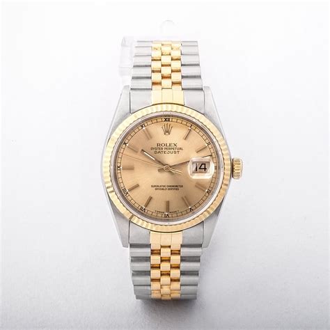 1991 rolex datejust 36mm|1991 Rolex Datejust gold.